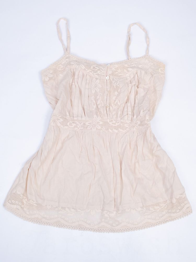 CREAM BUTTON UP CAMISOLE