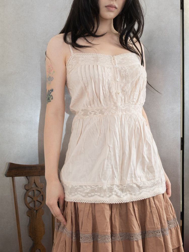 CREAM BUTTON UP CAMISOLE 2
