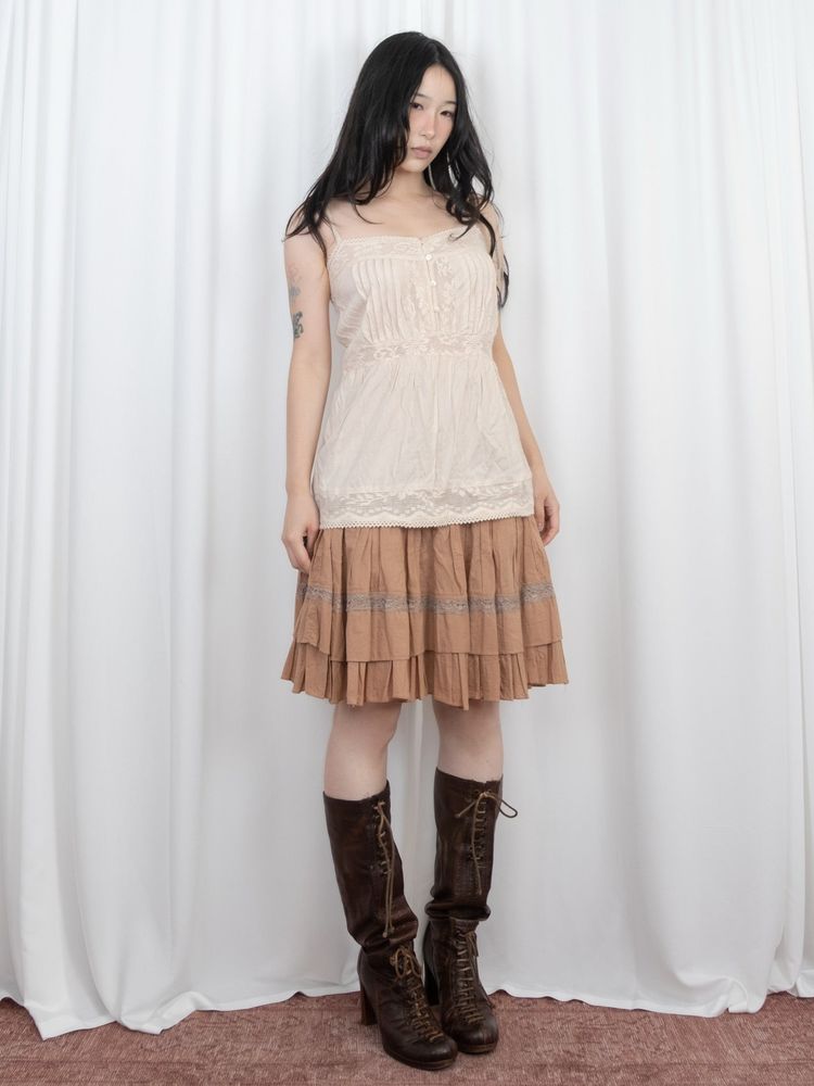 CREAM BUTTON UP CAMISOLE 6