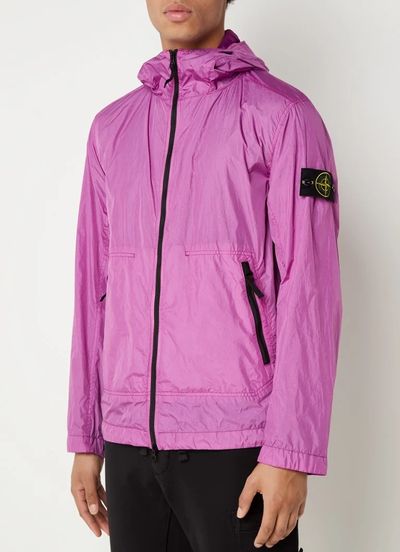 Stone Island Crinkle Reps Jacket Purple XXL NS USED