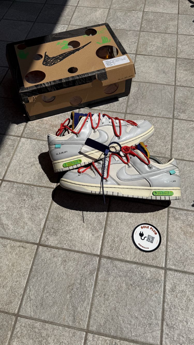 Dunk Low x Off White Lot 23 size 44