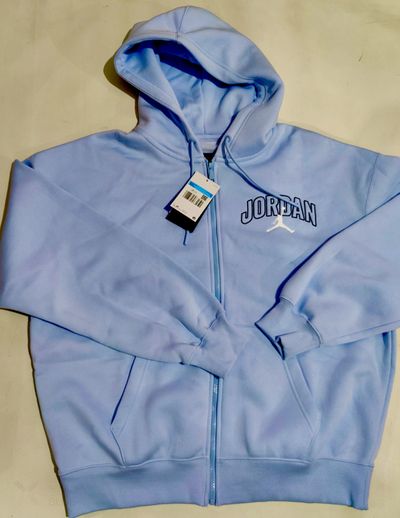 Jordan Light Blue Zip-Up Hoodie