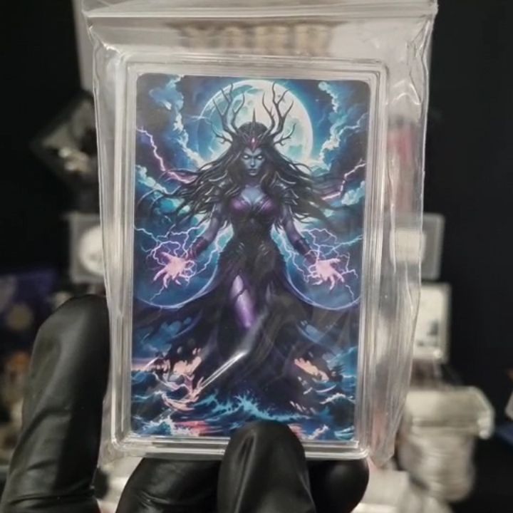1oz copper card mystic witch  Bar - Bullion