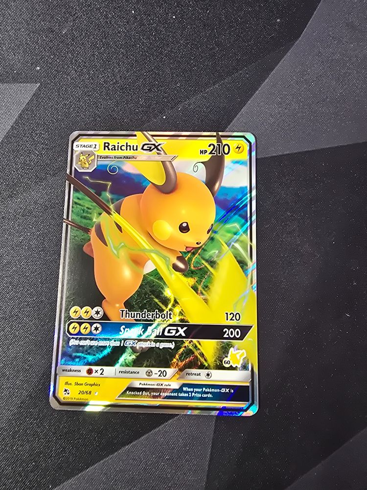 Raichu GX 20/68 • Rare Holo GX  - Stamped