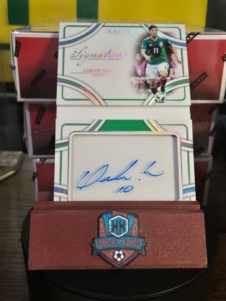 CARLOS VELA /99 ON CARD AUTO BOOKLET MEXICO IMMACULATE COLLECTION 24/25