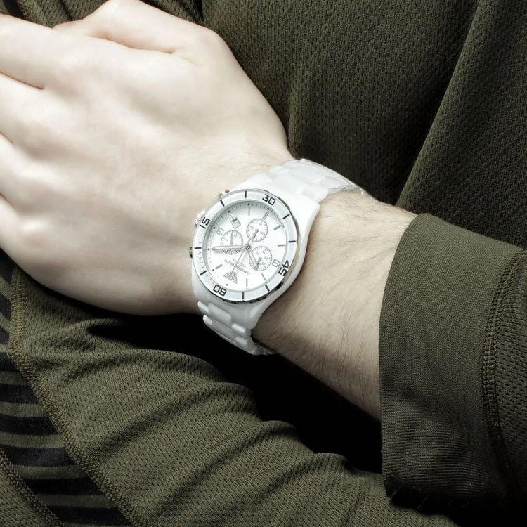 Emporio Armani AR1424 Silver Stainless Steel Watches For Men image 5
