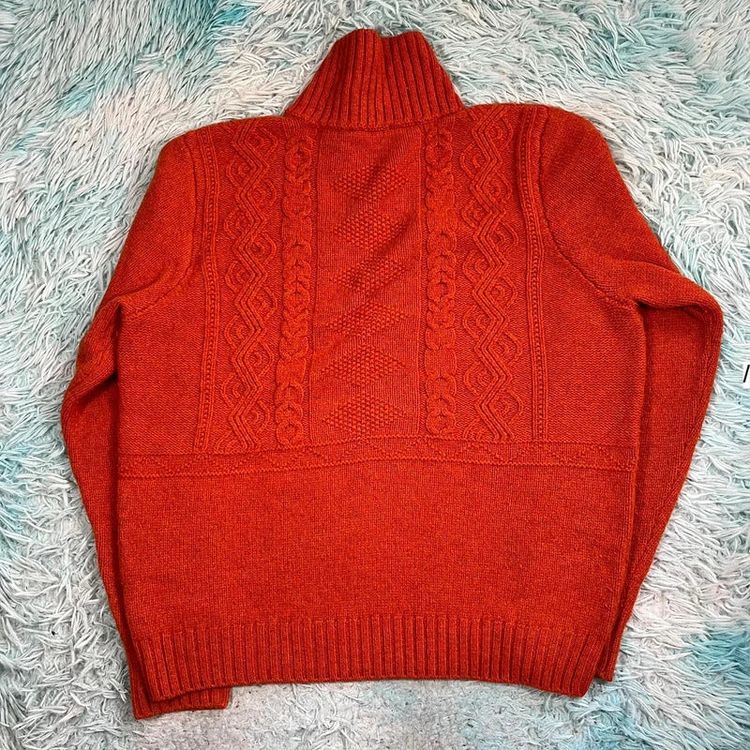 Immagine di Orange Inis Meain Wool Jumper - Large 5