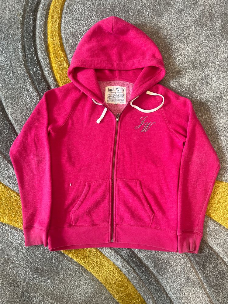 Jack Wills Jack Wills Pink Zip-Up Hoodie product image