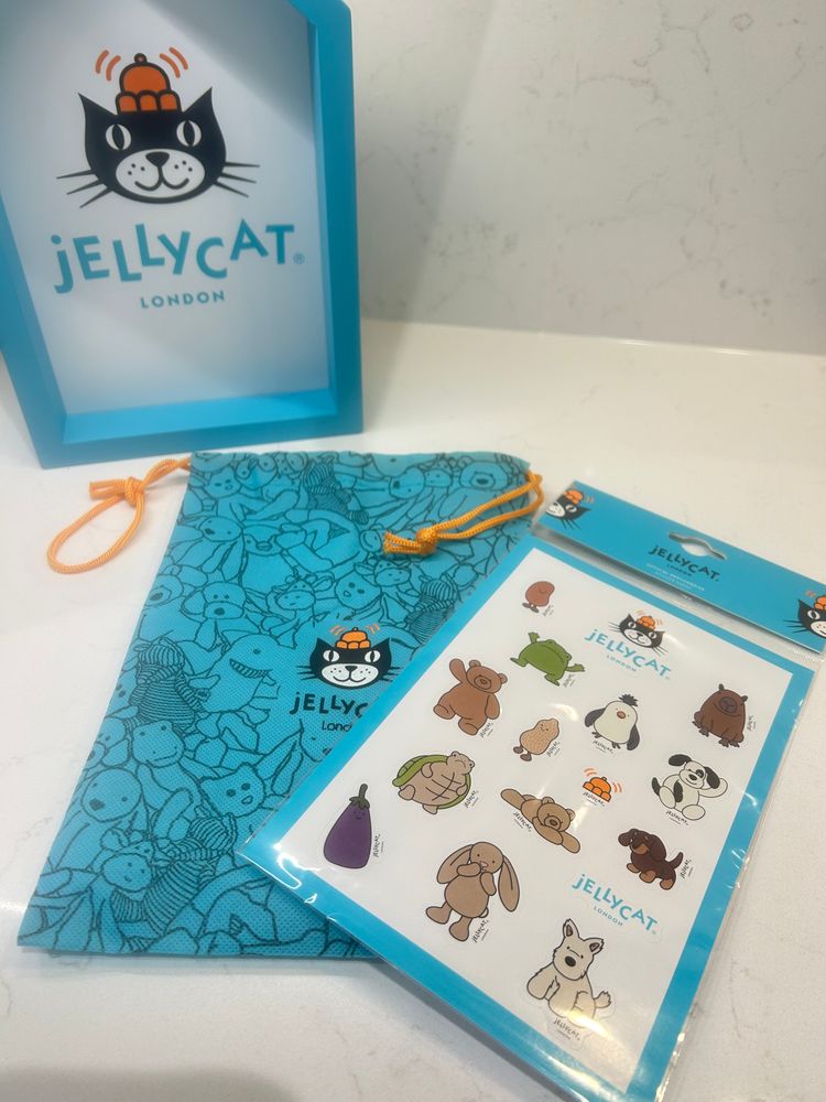 Jellycat Purrks animal Sticker Sheet 