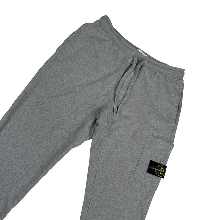 Stone Island 2021 Grey Thick Cotton Joggers - Large obraz 9