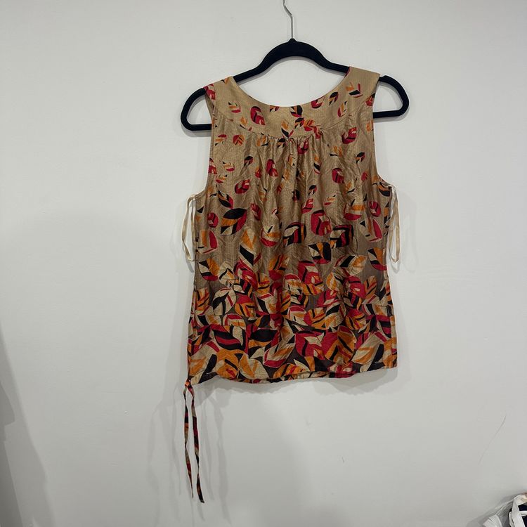 Next Signature Y2K 100% Silk Woman’s  Sleeveless Top Size 14 obraz 3