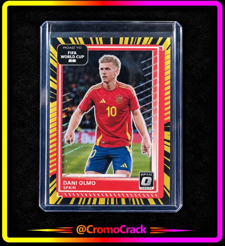 /75 Dani Olmo Optic Electricity  Panini Donruss Road to FIFA World Cup 2025/26 imagen 1