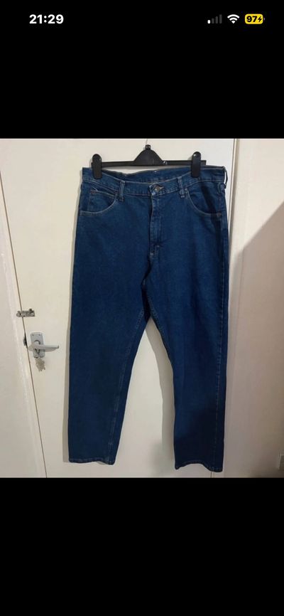Wrangler A407 Blue Jeans - 36×34 - Stretch Denim