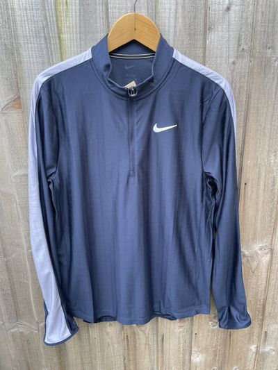 Nike 1/4 Zip Top Dri Fit Training Navy Small Brand New With Tags Gym Active Run