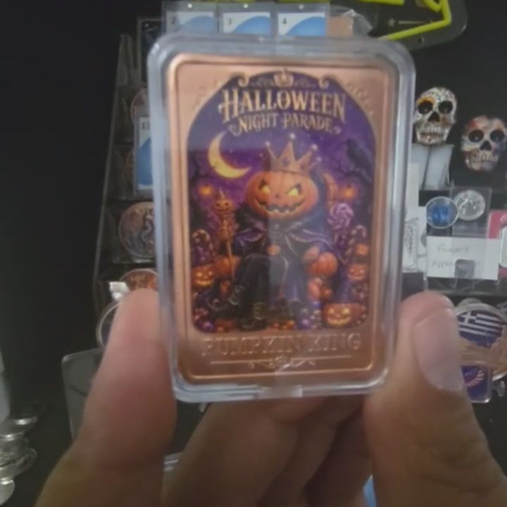 Nike 1oz copper Halloween Night Parade Pumpkin King Copper Bar - Bullion product image
