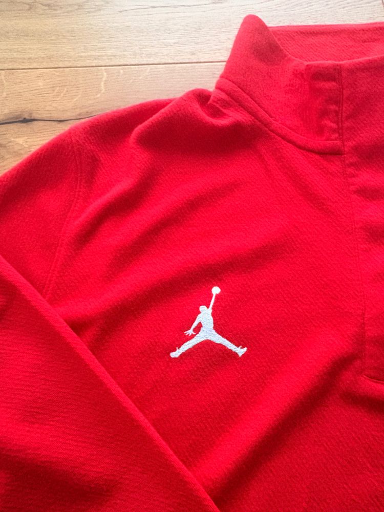 Jordan Women'S Red Half-Zip Pullover