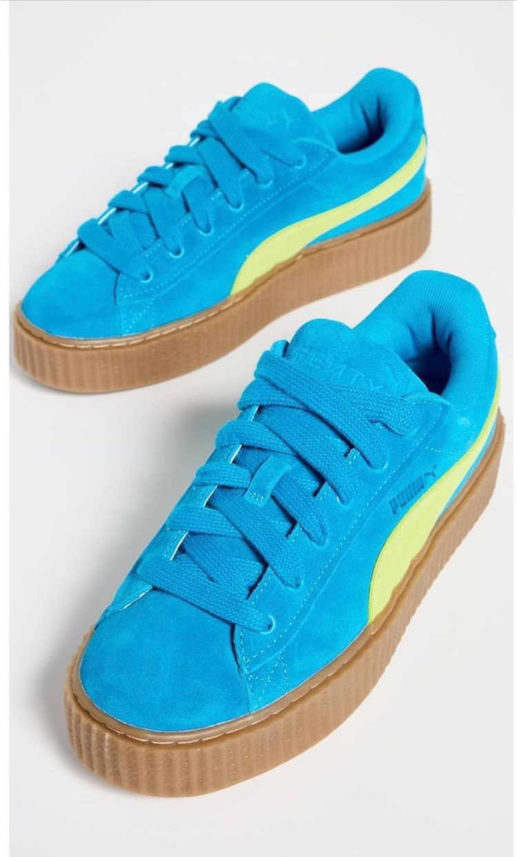 Puma Puma Fenty Creeper Phatty Blue Lime UK 4 Women Platform Trainers Rihanna product image