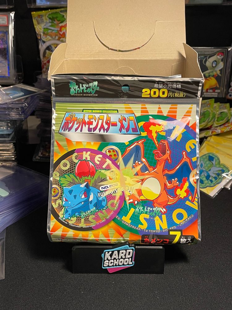 1998 Pokémon Hyper Menko Collection Japanese Booster Pack x1 New Sealed Vintage Rare.