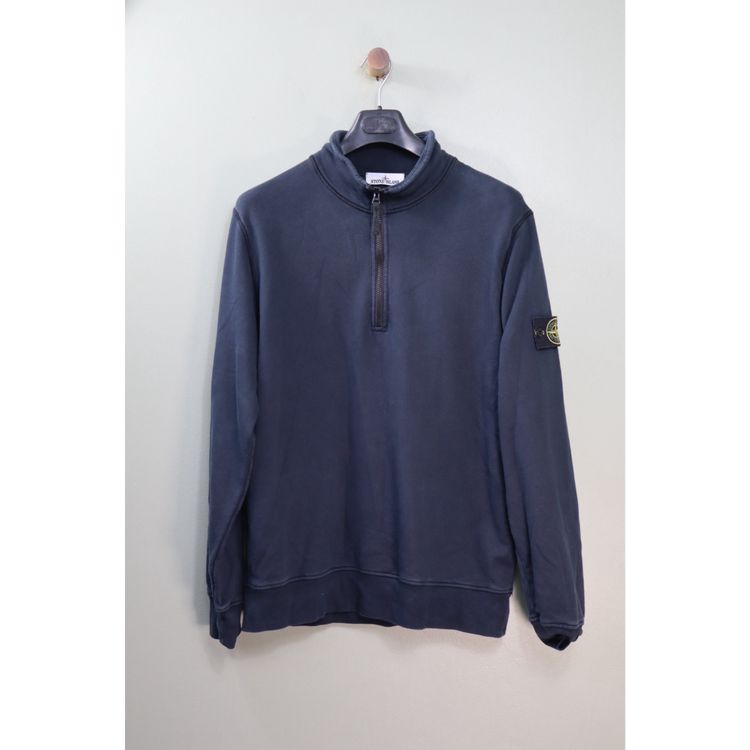 Stone Island Navy 1/4 Zip Jumper