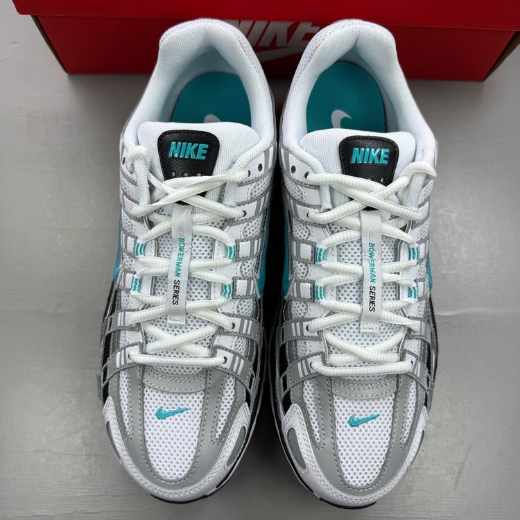 Nike P-6000 Size UK 8 Dusty Cactus White Silver Black Men's Trainers CD6404-103 image 2