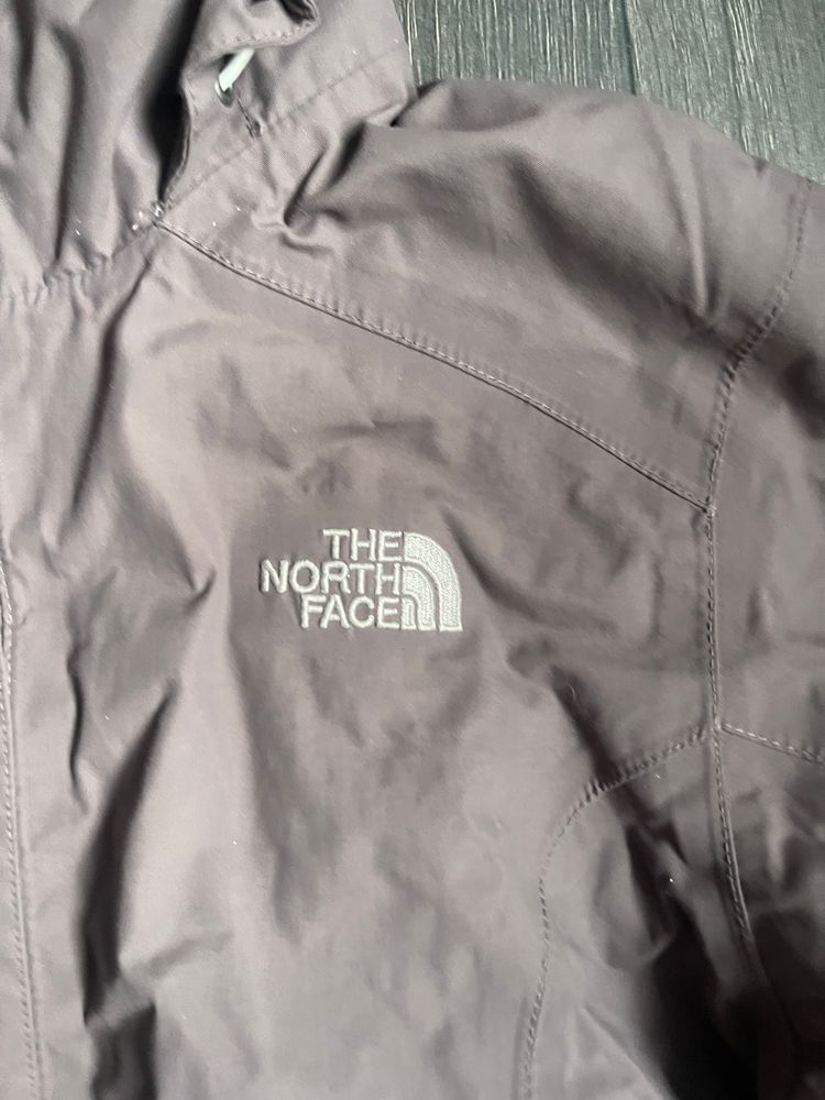 Purple and Cream Hyvent North Face Raincoat image 2
