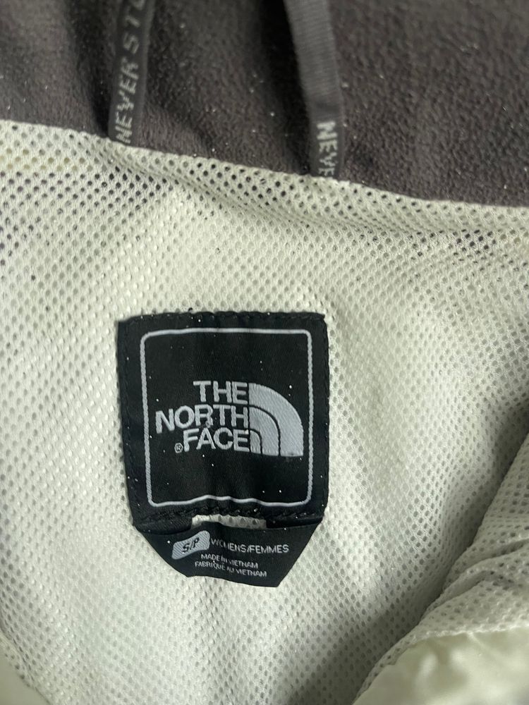 Purple and Cream Hyvent North Face Raincoat image 4