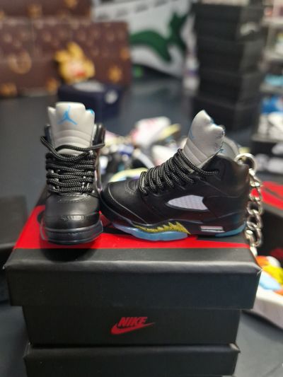 Nike Air Jordan 5 Black Sneakers Keychain
