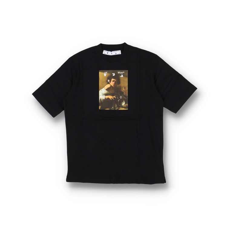 Off-White Black Caravaggio Boy Skate Oversized T-Shirt image 1