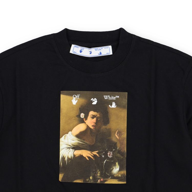 Off-White Black Caravaggio Boy Skate Oversized T-Shirt image 2