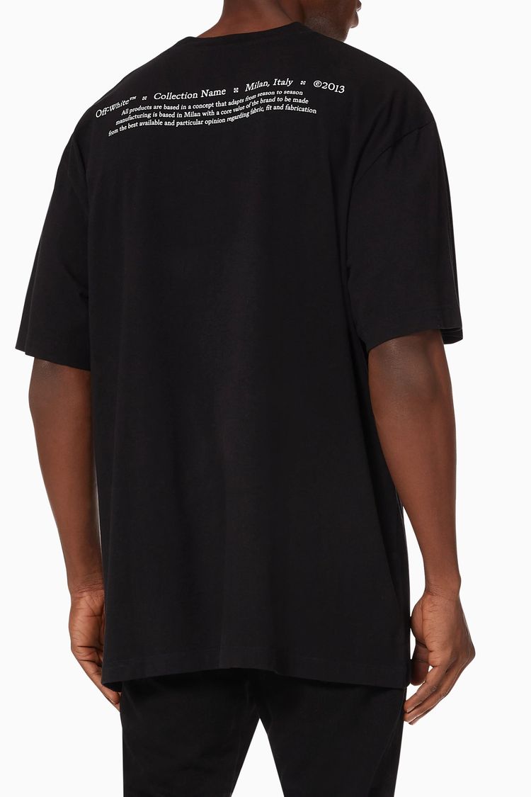 Off-White Black Caravaggio Boy Skate Oversized T-Shirt image 8