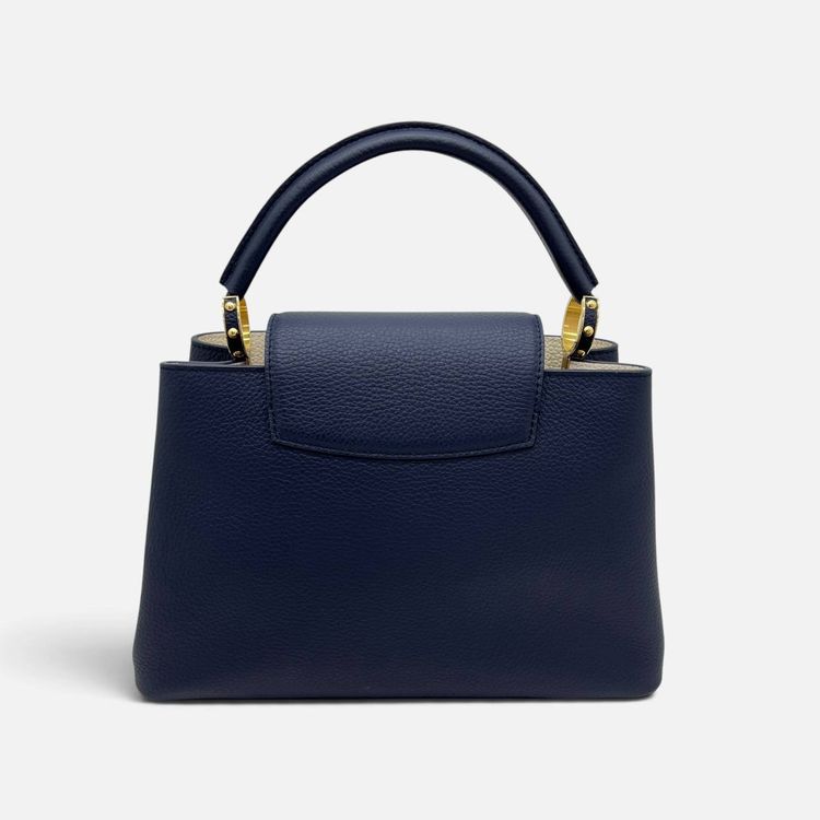 Capucines in pelle blu e bianca (senza tracolla) image 7