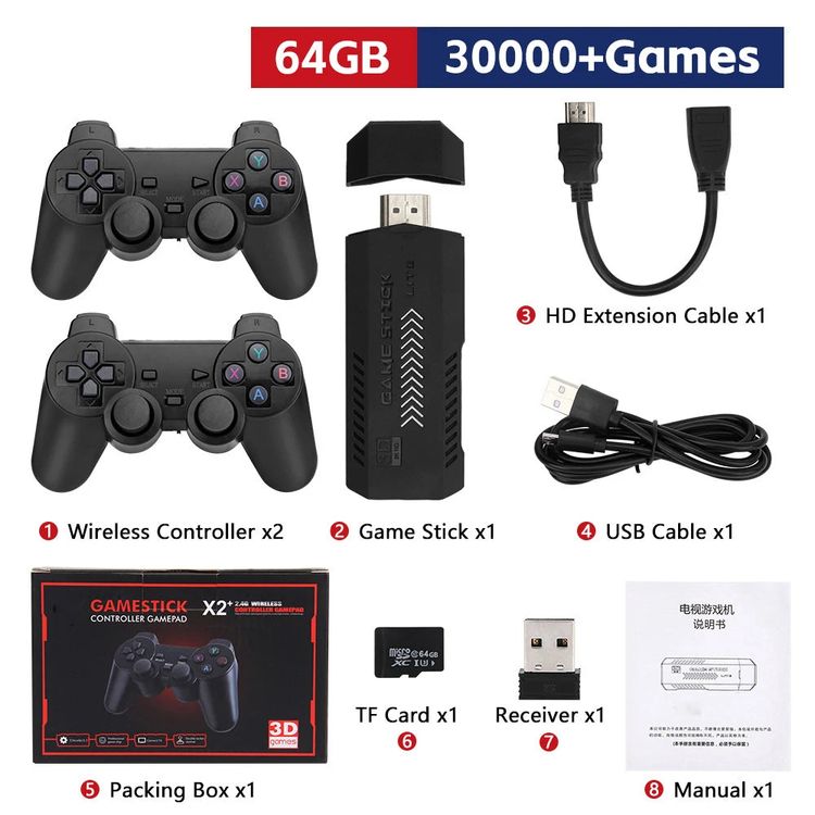 Video Game Console X2 Plus 256 GB GD10 4K Wireless Controller 58000 Games 50 Simulator Suitable for image 6