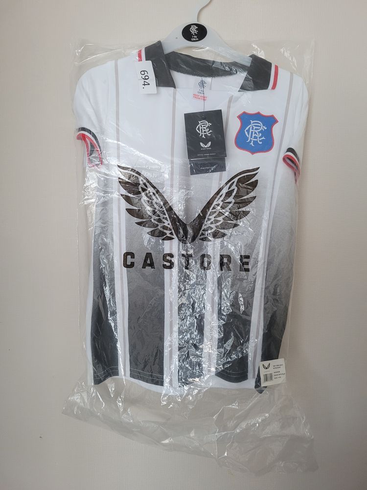 Rangers FC Castore Retro Away Shirt 1997 age 7-8  obraz 7