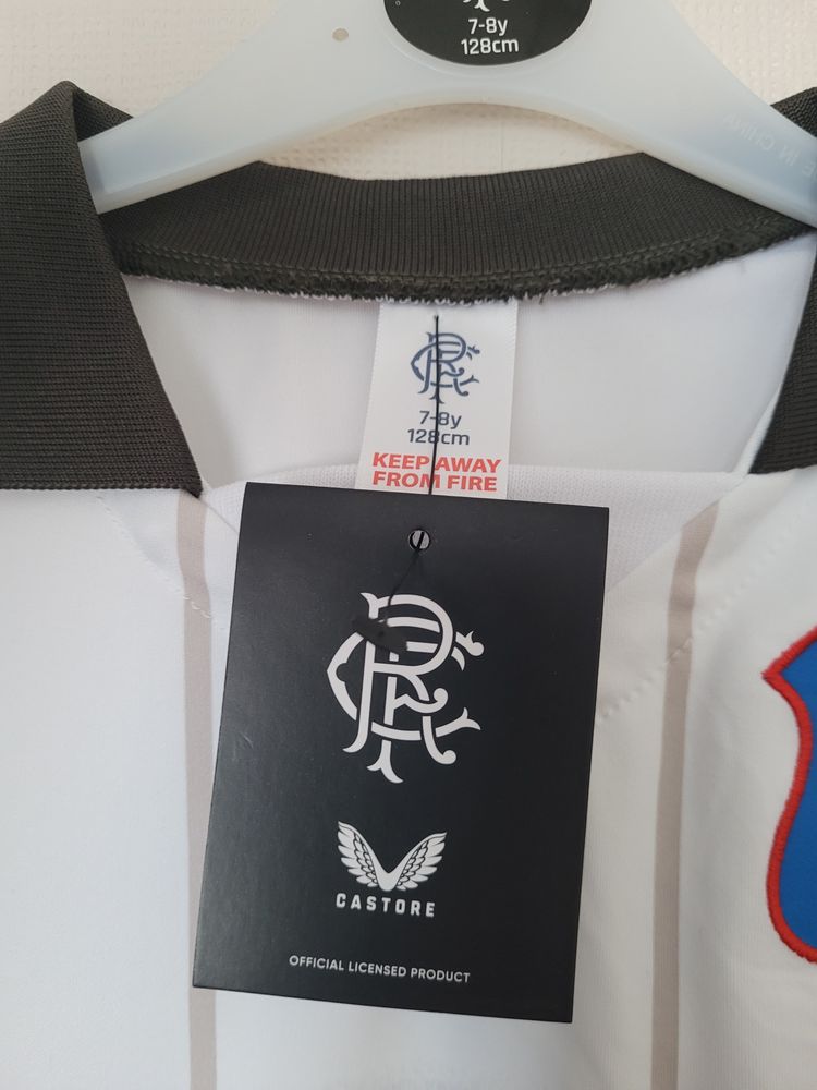 Rangers FC Castore Retro Away Shirt 1997 age 7-8  obraz 5