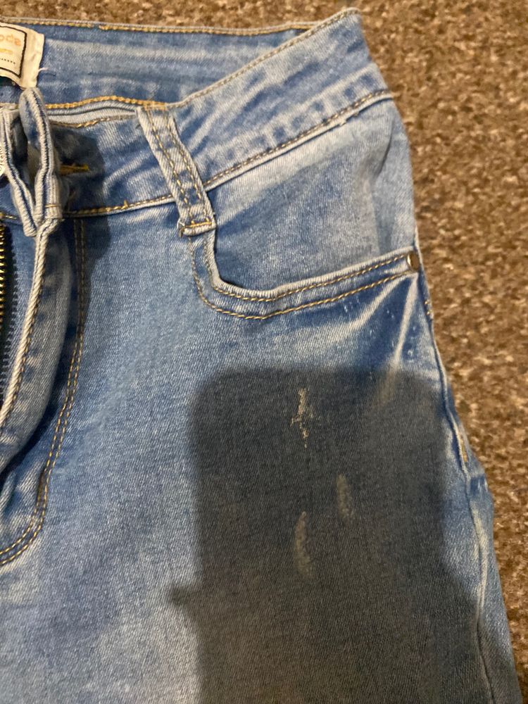 Light Blue Distressed Jeans 4