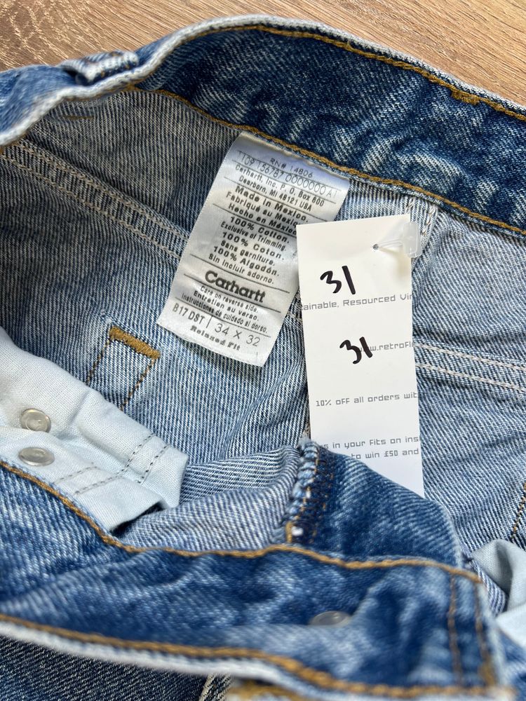 Vintage 00s Denim Carhartt Work Jeans (31) image 8