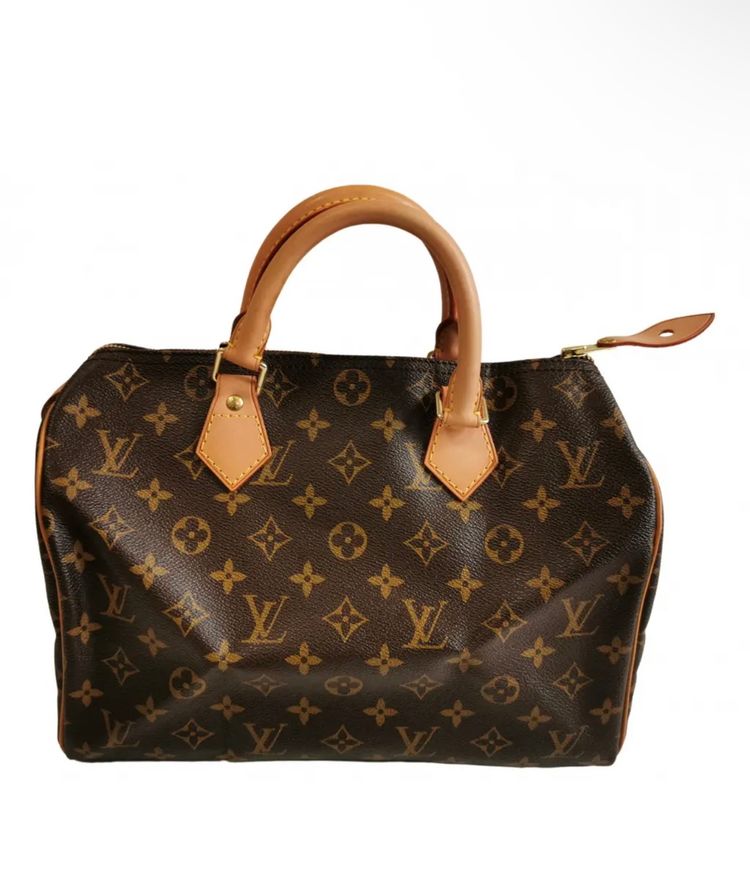Louis Vuitton Monogram Handbag Leather Speedy 