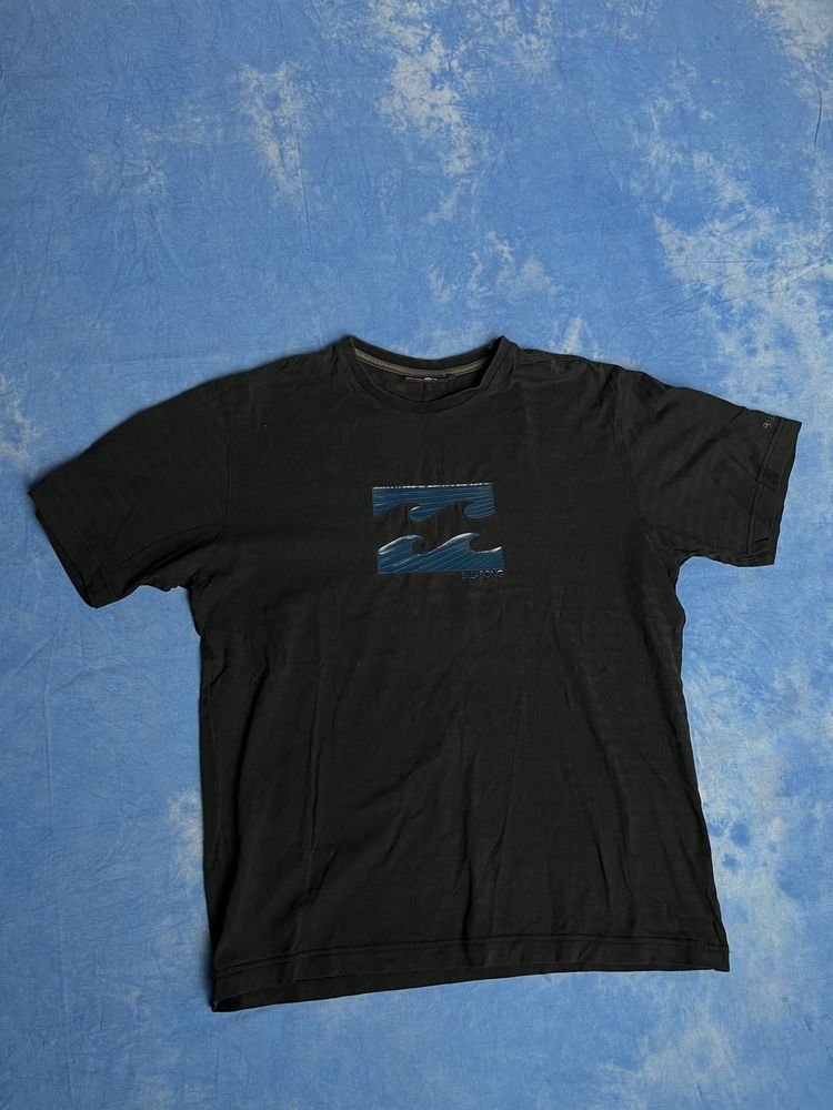 Billabong Black T-Shirt With Blue Logo