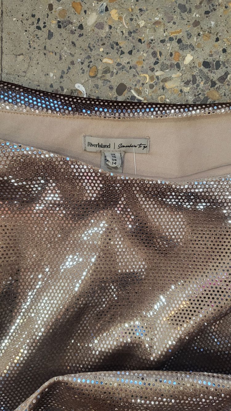 River Island Women'S Shiny draped Top obraz 2