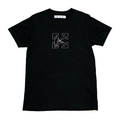 Off White Medium Worker Arrows Black Tee Virgil Abloh