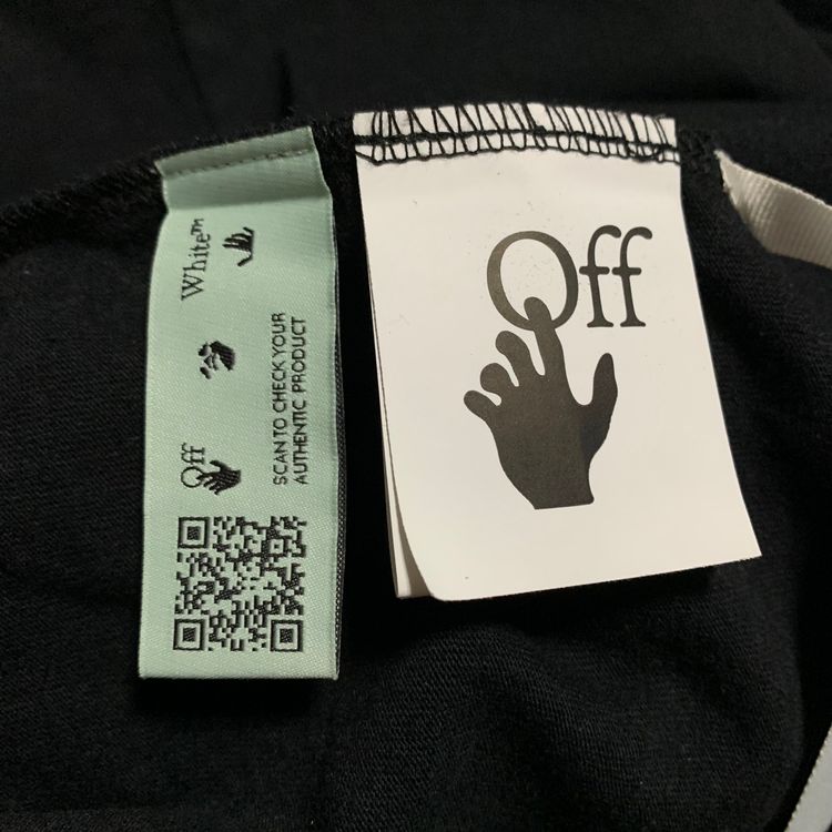 Off White Medium Worker Arrows Black Tee Virgil Abloh imagen 2