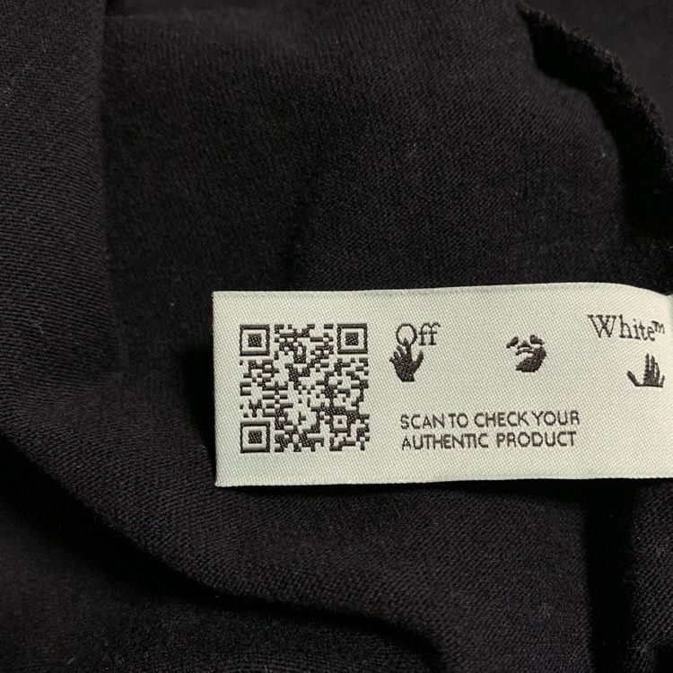 Off White Medium Worker Arrows Black Tee Virgil Abloh imagen 7
