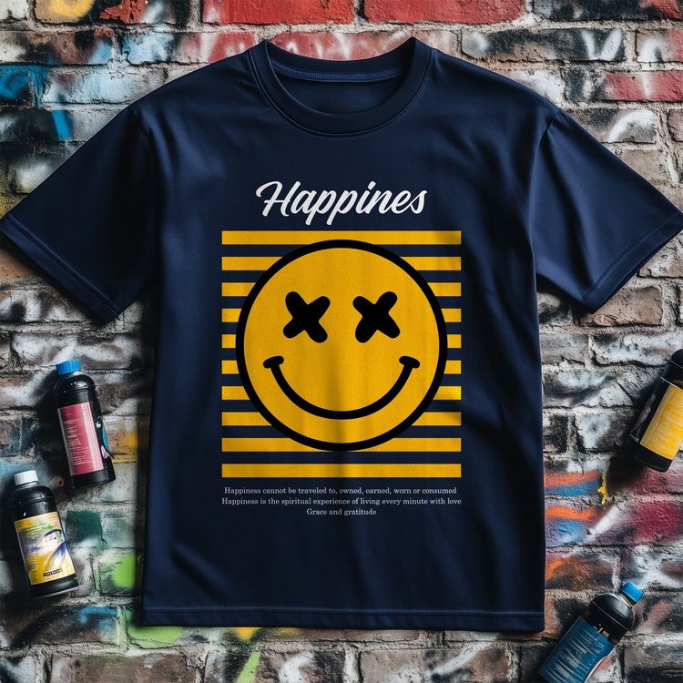 Happiness Smile T-Shirt - Wear Your image 4