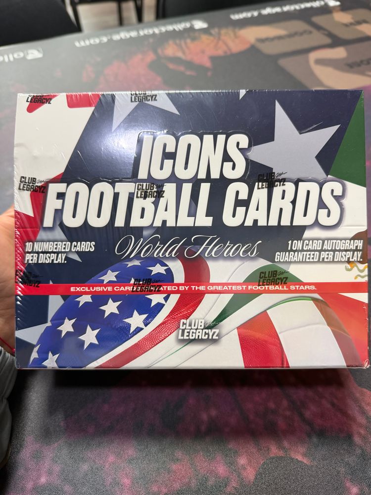 BREAK!!! Caja icons football cards 