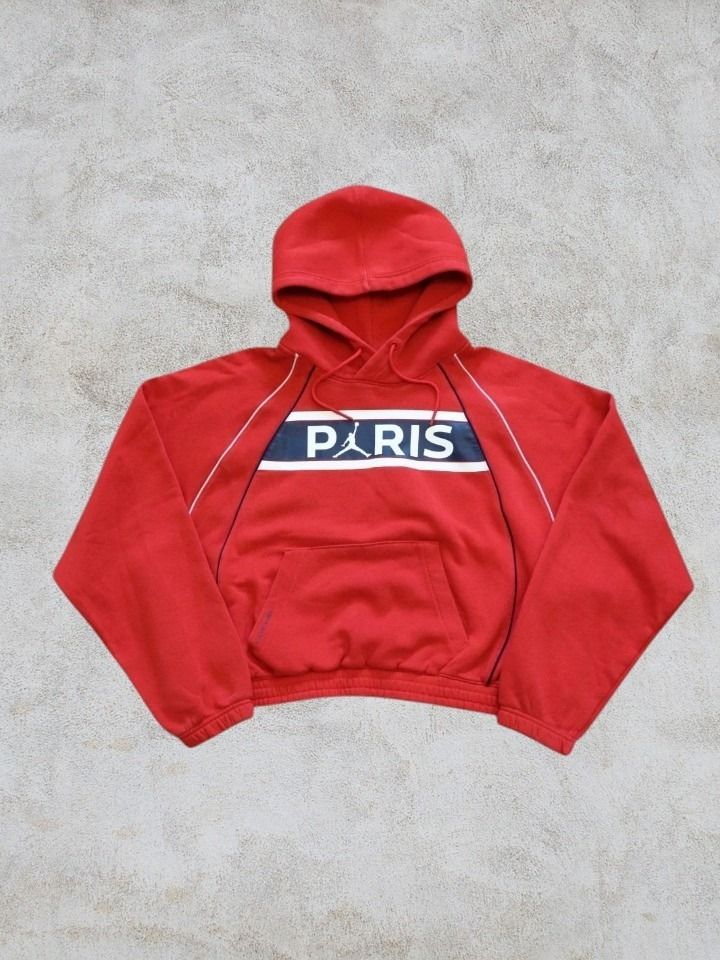 Red Hoodie With Paris Logo jordan