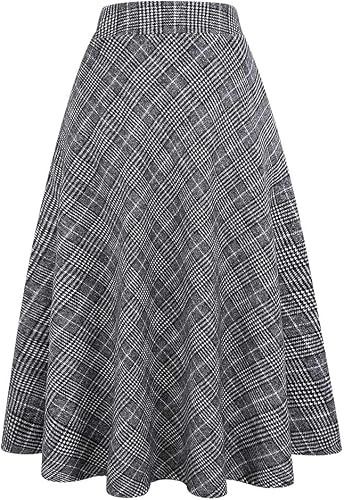 Black And White Plaid Skirt image 1