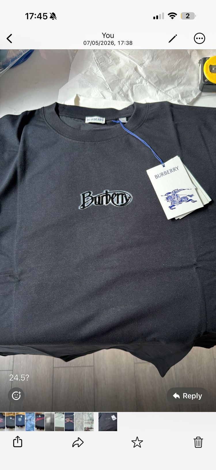 Burberry Bubble Black T-Shirt RRP £450 