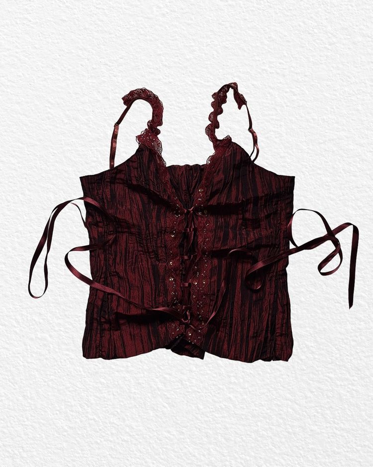 RARE Dark Red/Burgundy Corset M/L