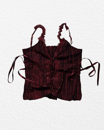RARE Dark Red/Burgundy Corset M/L