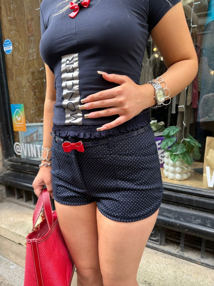 Moschino Y2K River Island Polka Dot Mini Shorts product image